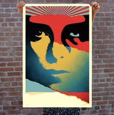 Shepard Fairey – A Cracked Icon -  Grand Format - Limitée à 550 Exemplaires