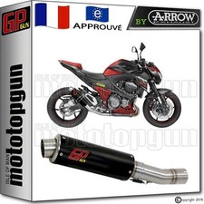 POT D ECHAPPEMENT GP GUN by ARROW ACIER NOIR KAWASAKI Z-800 Z800 2015 15 2016 16
