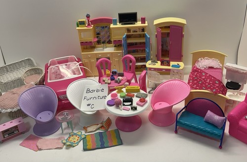 Barbie furniture doll house - doll,