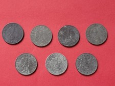 allemagne 3e reich 1 reichspfennig 1943 A.B.D.E.F.G.J KM#97 ZINC WWII