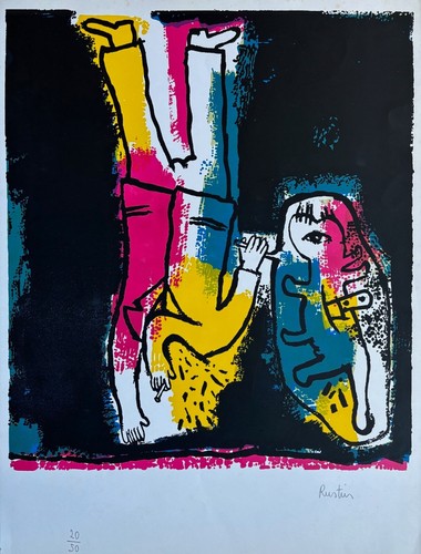 Rustin jean lithographie - jean,