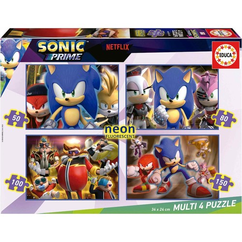 Puzzle sonic prime pièces - puzzle,