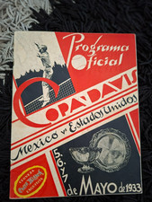 RARE PROGRAMME TENNIS MEXIQUE MEJICO-USA ÉTATS-UNIS COUPE DAVIS 05-07.05.1933
