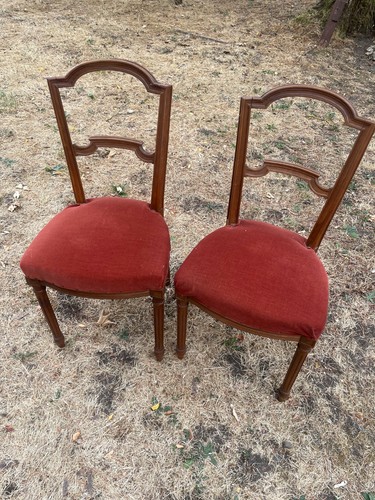 Paire chaises salon de - de,