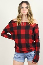 Lucy Off The Shoulder Plaid