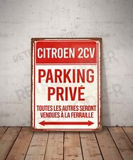 Plaque métal vintage citroen