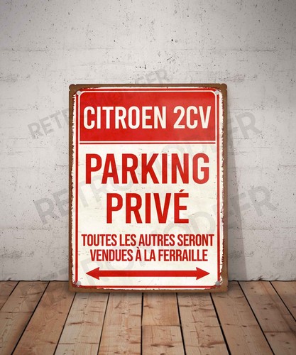 Plaque métal vintage - , citroen