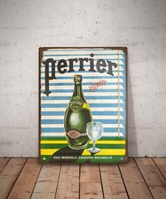 Plaque métal vintage perrier - plaque,