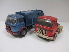 LOT 2 BERLIET GAK RELAXE POUBELLE GENEVE VORAX Bleu Blue + TRACTEUR JRD REF 132