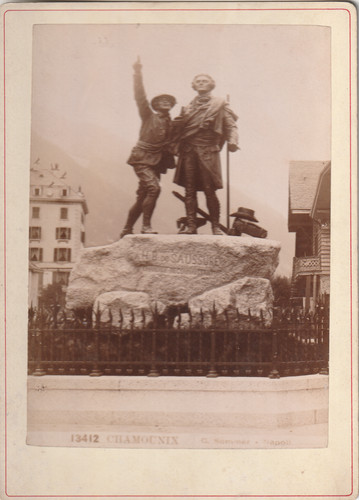 Statue saussure chamonix - hb,