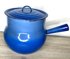Pot en émail Bleu Avec