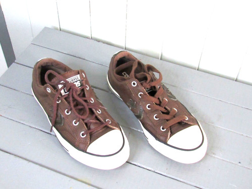 Baskets basses cuir marron - basses,