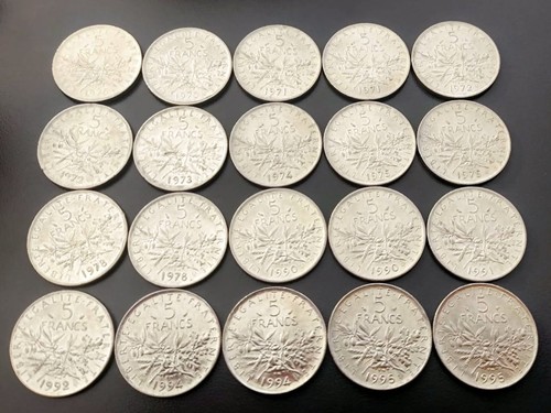 Lot pièces 5 - de, francs