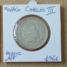 Monaco pièce argent 10 Francs
