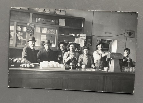 Carte photo ancienne hommes - photo,