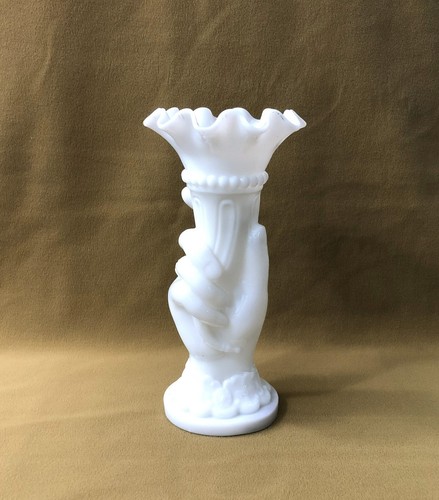 Ancien vase cornet opaline - ancien,