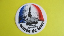 sticker vintage armée de terre char AMX 30 missile Pluton 6,5 cm diamètre