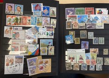 MONDE GROS LOT DE TIMBRES DANS