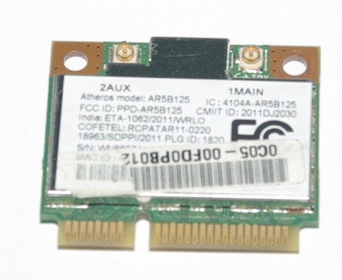 Carte wifi atheros ath ar5b125 - carte, ath-ar5b125