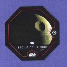 Jeton Cosmic Shells n° 36  Etoile de la mort - Star Wars Rogue On - Leclerc 2016