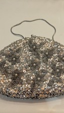 Minaudière Vintage Sequins Et Perles