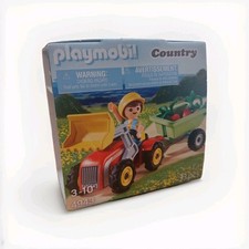 Playmobil Country 4943: Enfant Avec Tracteur Et Remorque/Œuf de Pâques Neuf