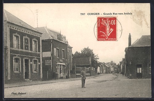 Cpa curgies grande - cpa, rue