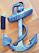 élément d'architecture ancre de bateau en plomb début 20 ème 2 kg