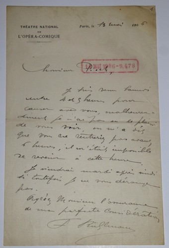 Ruhlmann françois lettre - ruhlmann,