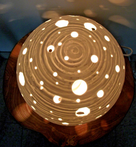 Lampe design faience - lampe, en