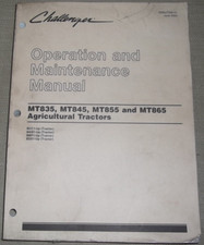 Challenger MT835 MT845 MT855 MT865 MT875 Tracteur Opération & Maintenance Manuel