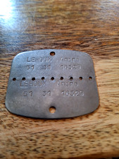 plaque d'identité militaire