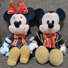 Gros lot de 2 peluches FuRyu Mickey & Minnie Party Ready Tonight Japon neuves
