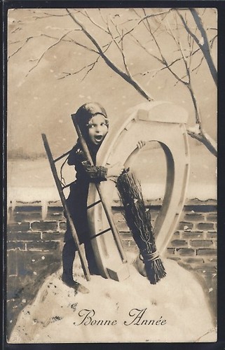Carte postale ramoneur fer - ramoneur, en