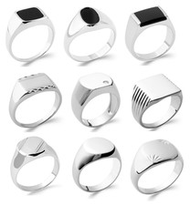 Bague chevalières argent - bague,