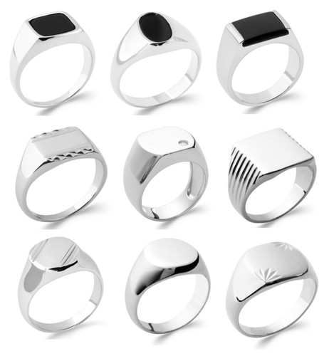 Bague chevalières argent - bague,