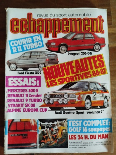 échappement 201 85 le - Échappement, n°201