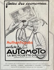 PUBLICITE AUTOMOTO BICYCLETTE