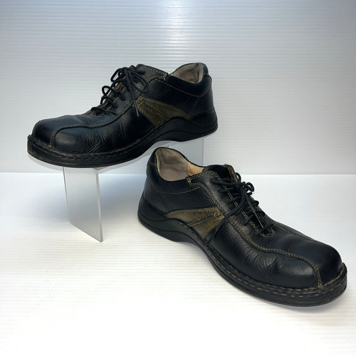 Clarks hommes black leather - black,