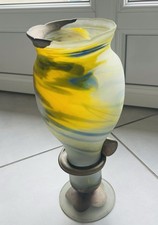 Grand vase art verrier marbré