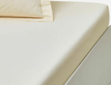 LINVOSGES Drap-housse ivoire 100% percale de coton 160x200+35 cm