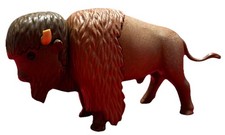 Playmobil bison / buffle western 3731 3874 Corne Cassée/ Traces De Feutre