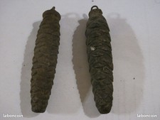 2 ANCIENS POIDS DE PENDULE COUCOU