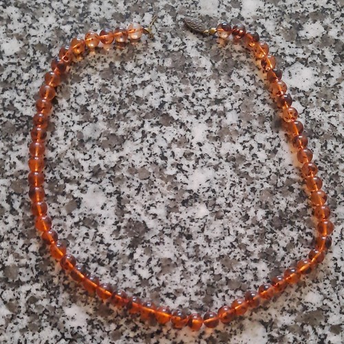 Collier perles couleurs - couleurs, ambre