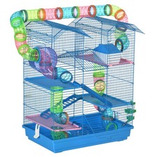 PawHut cage 47x30x59cm Bleu
