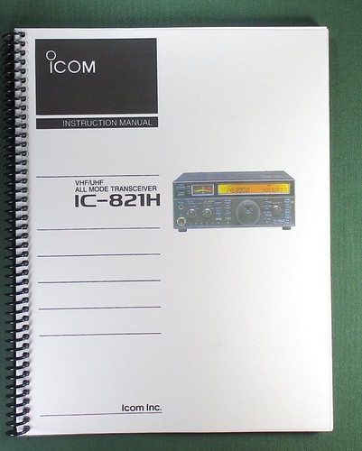 Icom 821h instruction - icom,