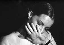 Photographie en noir et blanc de Romy Schneider (85 x 60 cm)