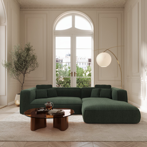 Canapé angle droit - , tissu