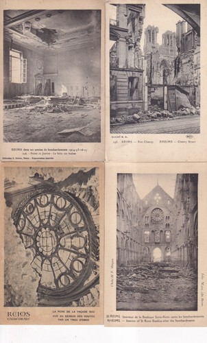 Lot antique postcards war - 4,
