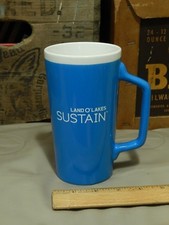 Land O'Lakes ~ SUSTAIN ~ Blue/White Ceramic Beverage MUG_CUP ~ Ltd Promo ~ Java